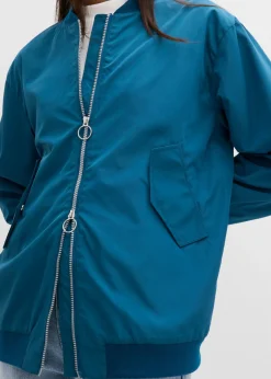 Mujer bonprix bonprix Chaqueta de piloto ancha con forro de leopardo