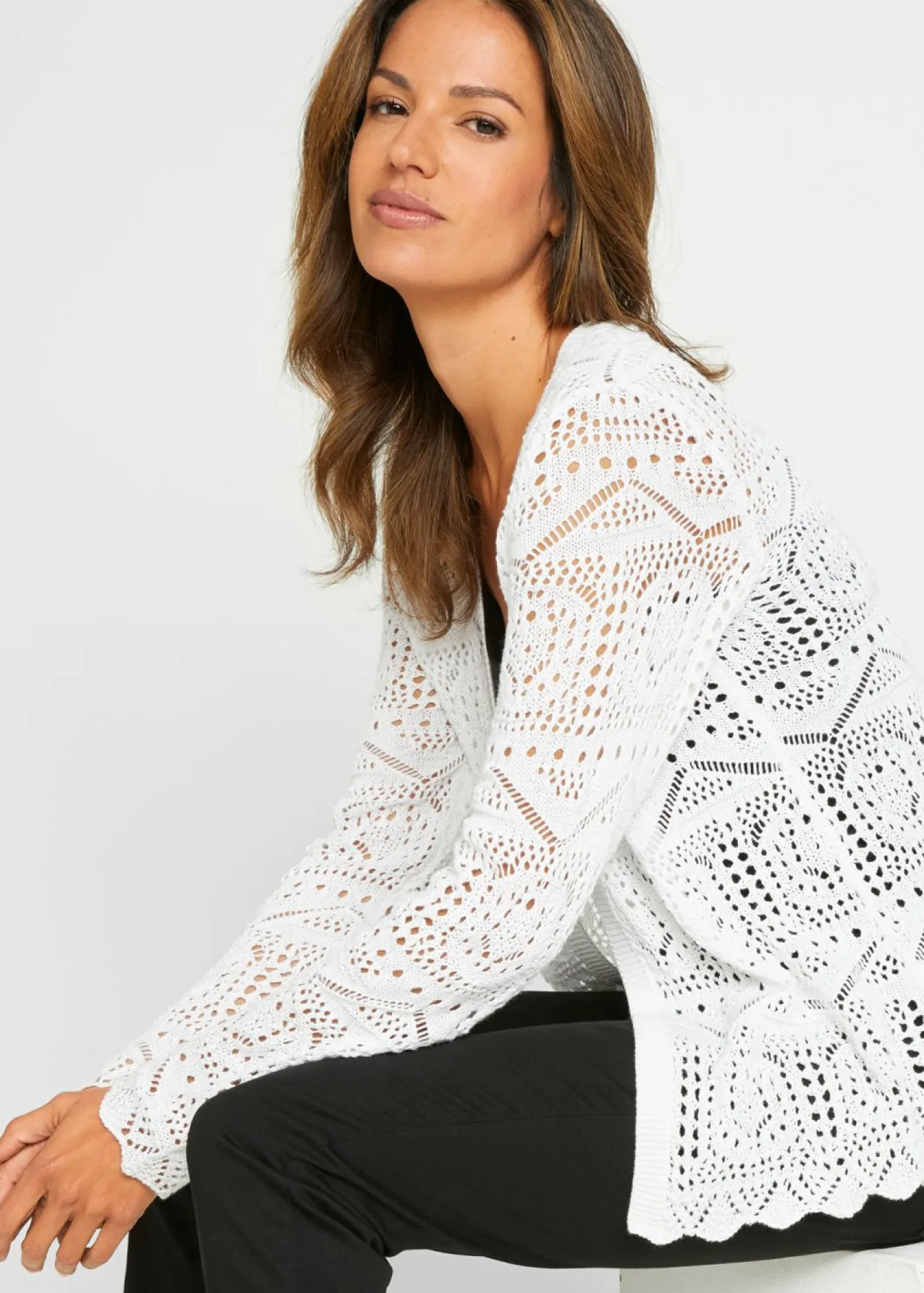 Mujer bonprix bonprix Chaqueta de punto ajour