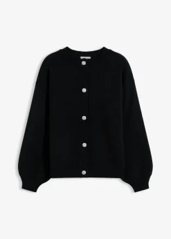 Mujer bonprix bonprix Chaqueta de punto con botones decorativos