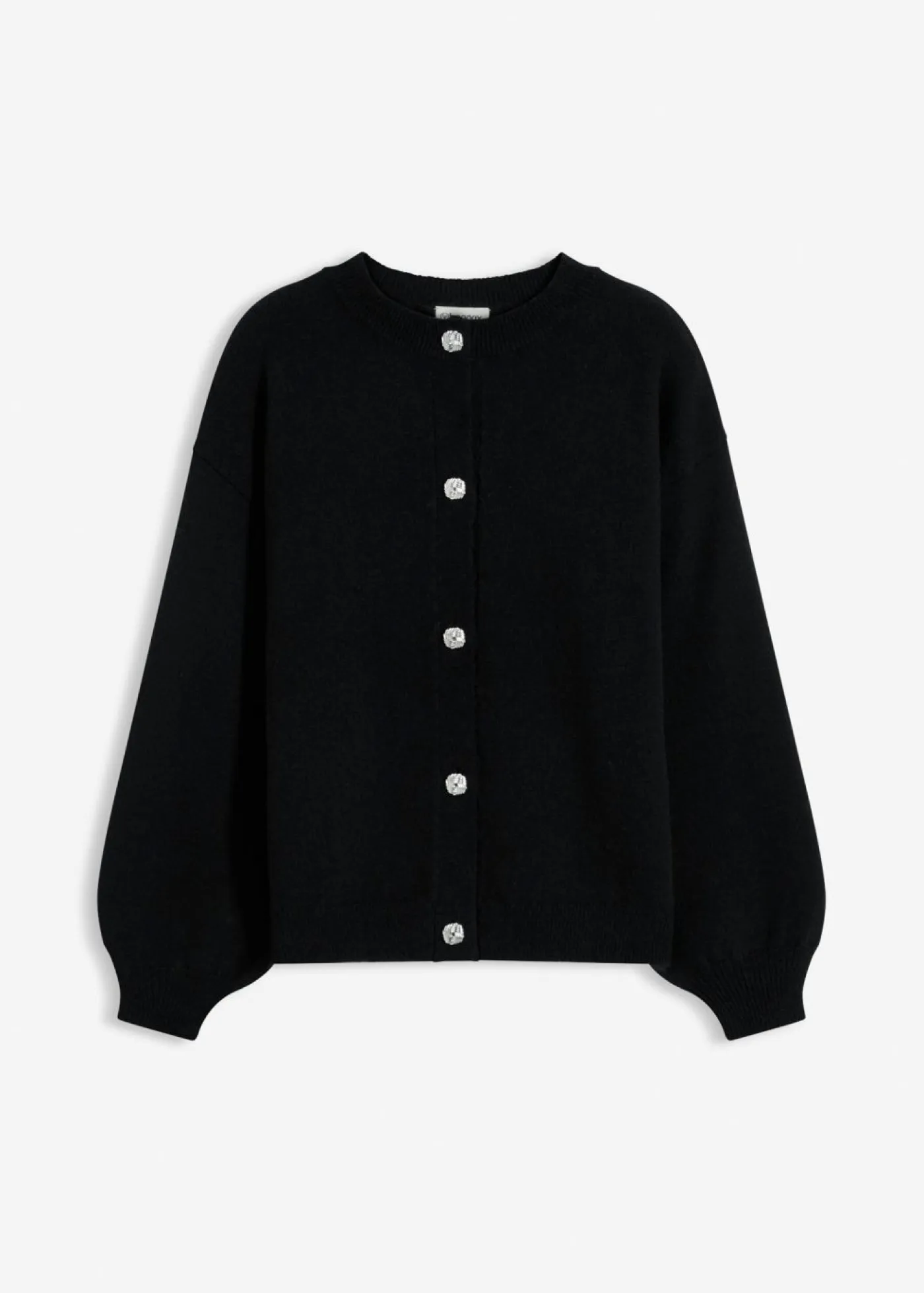 Mujer bonprix bonprix Chaqueta de punto con botones decorativos