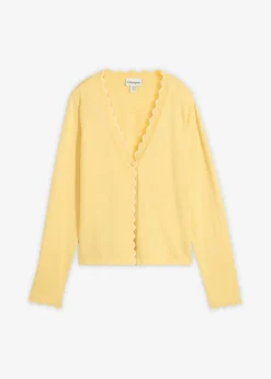 Mujer bonprix bonprix Chaqueta de punto con contenido de seda