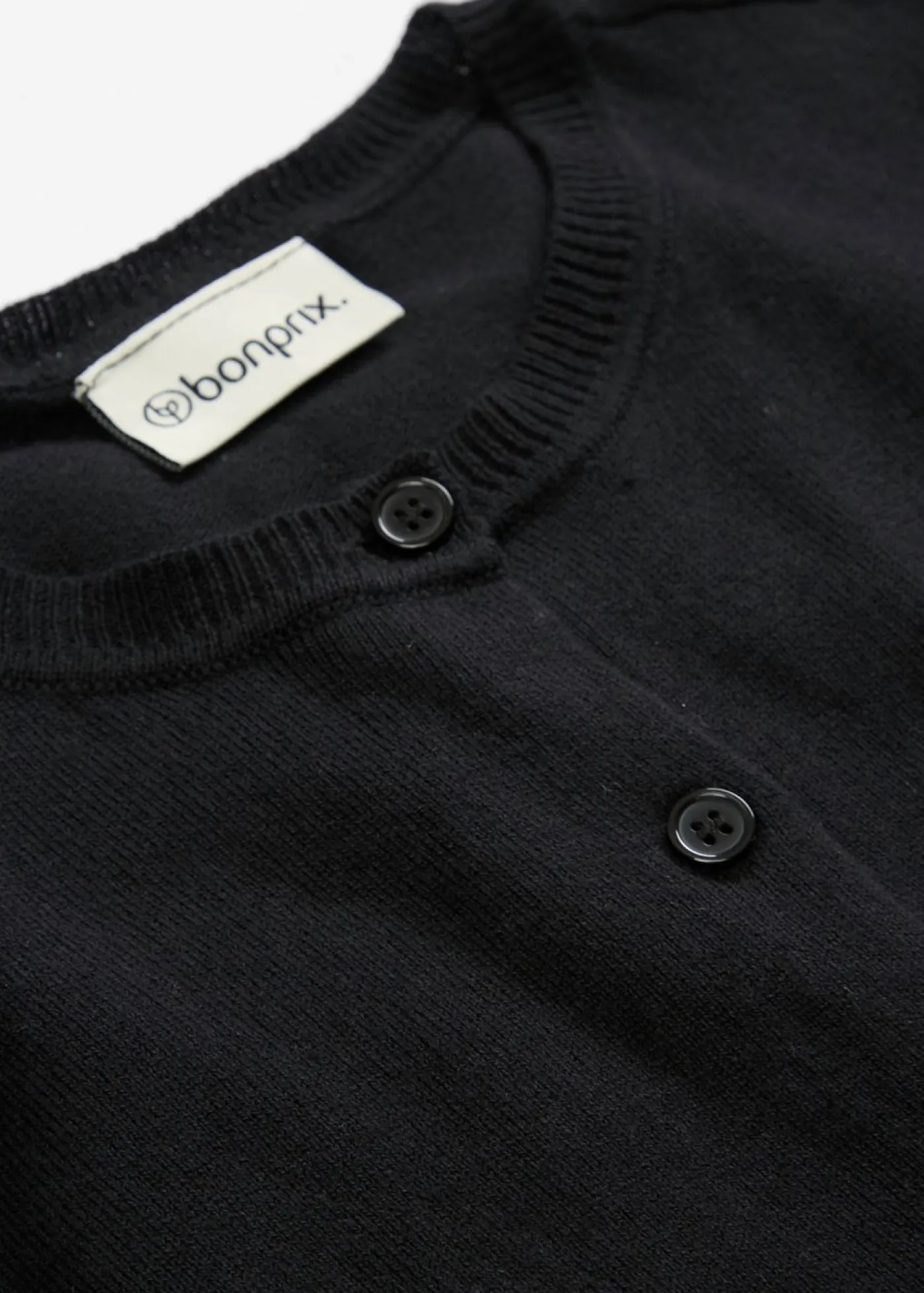 bonprix bonprix Premium|Jerséis>Chaqueta de punto con contenido de seda Negro