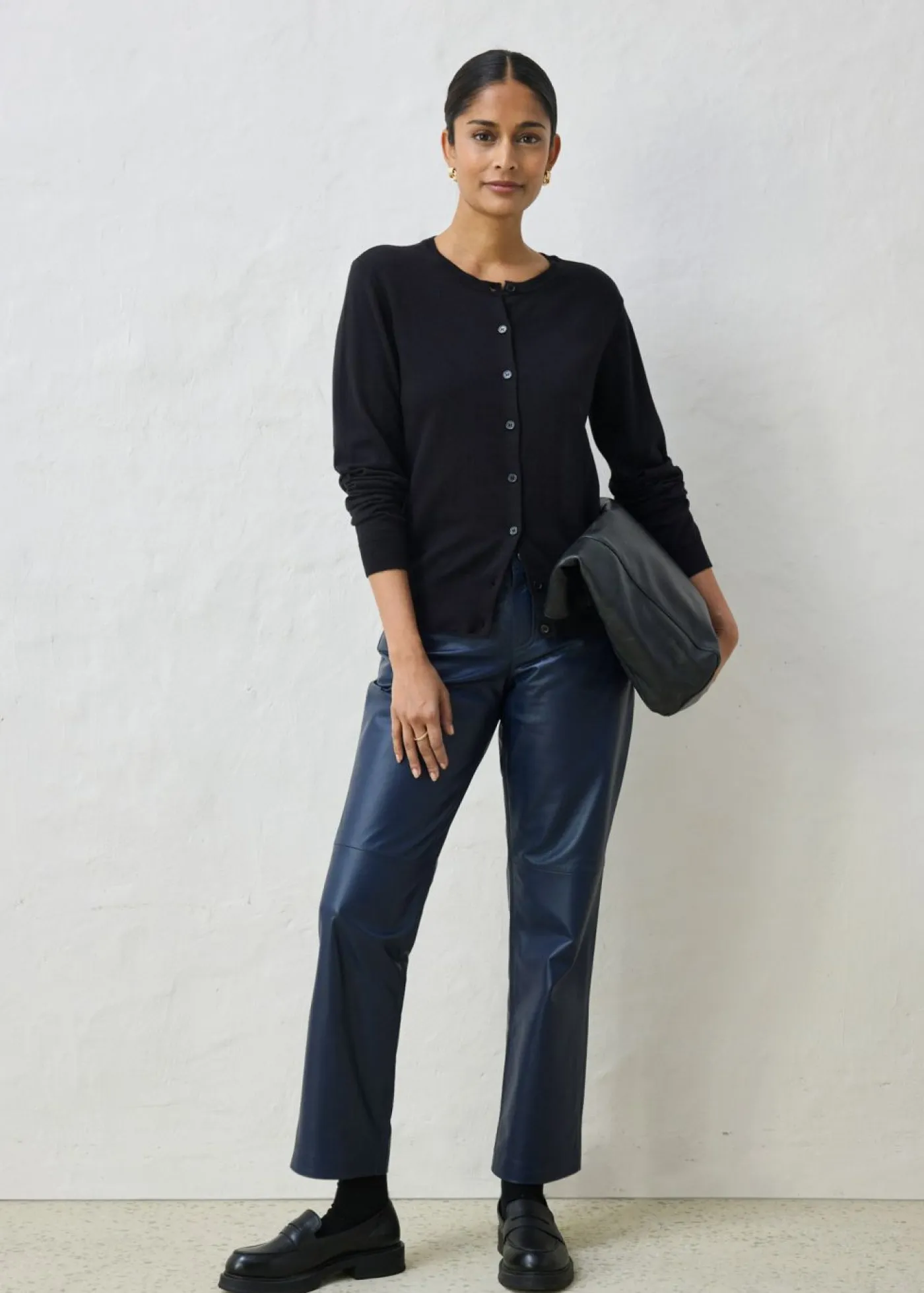 bonprix bonprix Premium|Jerséis>Chaqueta de punto con contenido de seda Negro