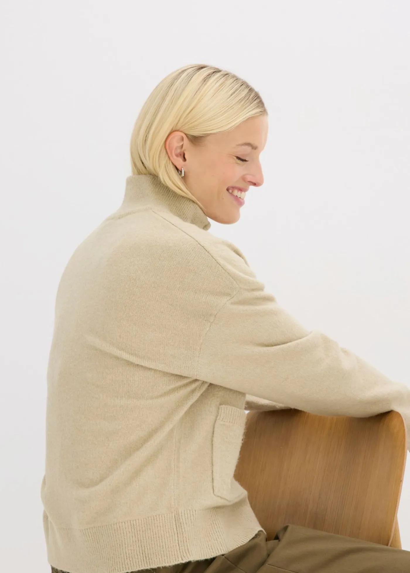 Mujer bonprix bonprix Chaqueta de punto con cremallera