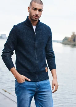 Hombre bonprix bonprix Chaqueta de punto con cuello alto