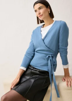 Mujer bonprix bonprix Chaqueta de punto con diseño cruzado