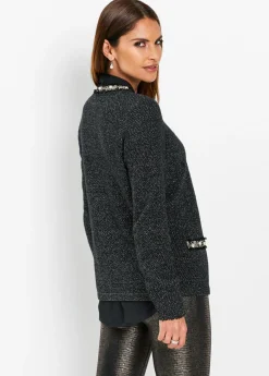 Mujer bonprix bonprix Chaqueta de punto con perlas