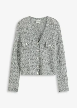 Mujer bonprix bonprix Chaqueta de punto de bouclé