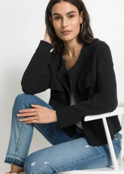 Mujer bonprix bonprix Chaqueta de punto de bouclé