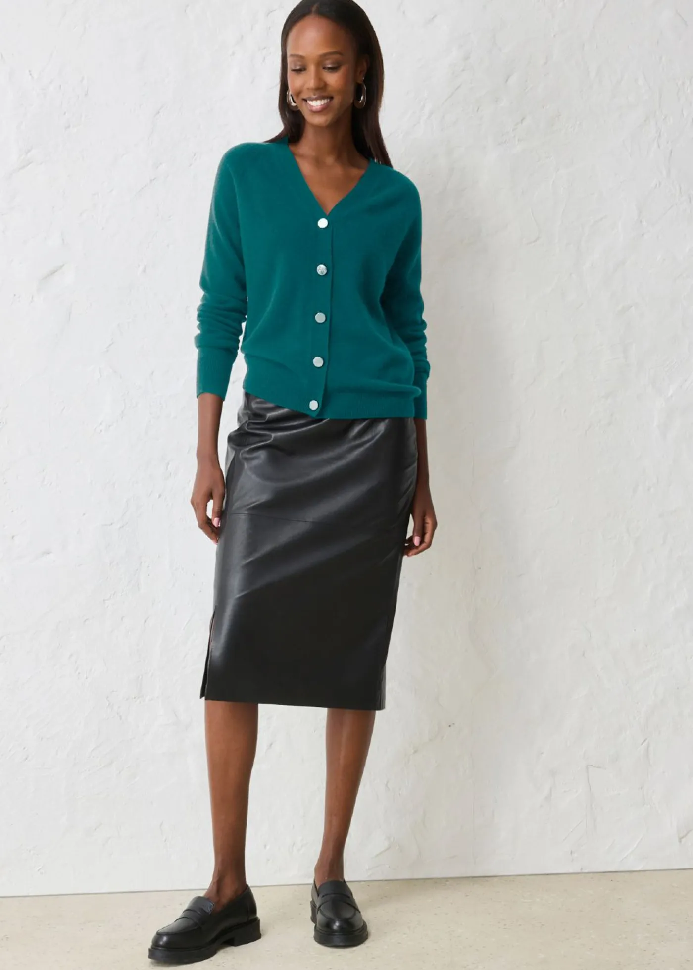 Mujer bonprix bonprix Chaqueta de punto de cachemira con Good Cashmere Standard®