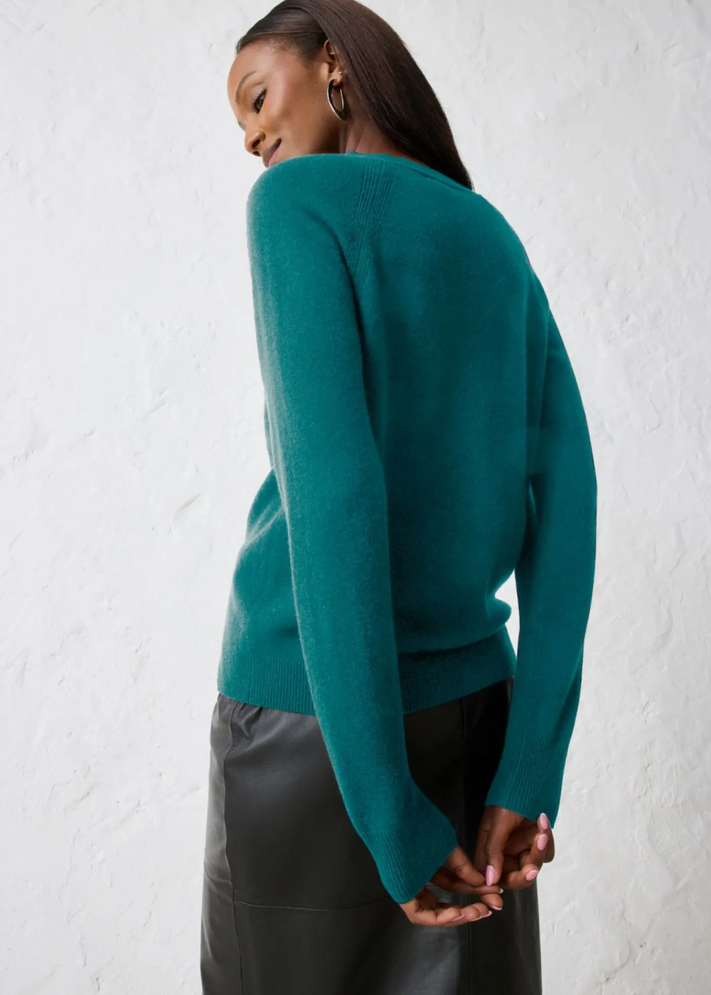 Mujer bonprix bonprix Chaqueta de punto de cachemira con Good Cashmere Standard®