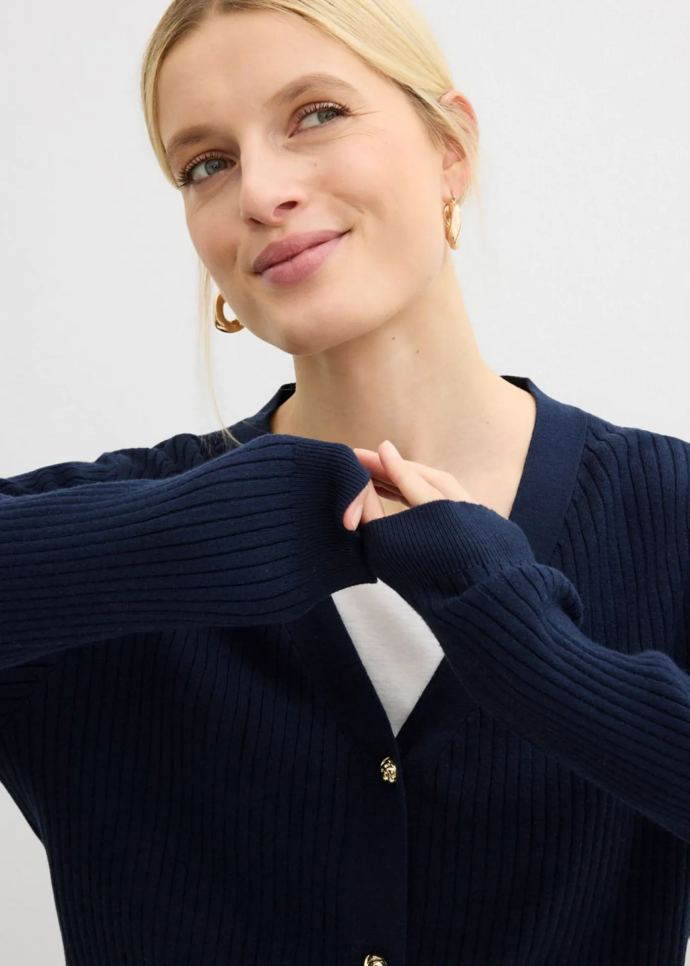 Mujer bonprix bonprix Chaqueta de punto de mezcla de viscosa suave