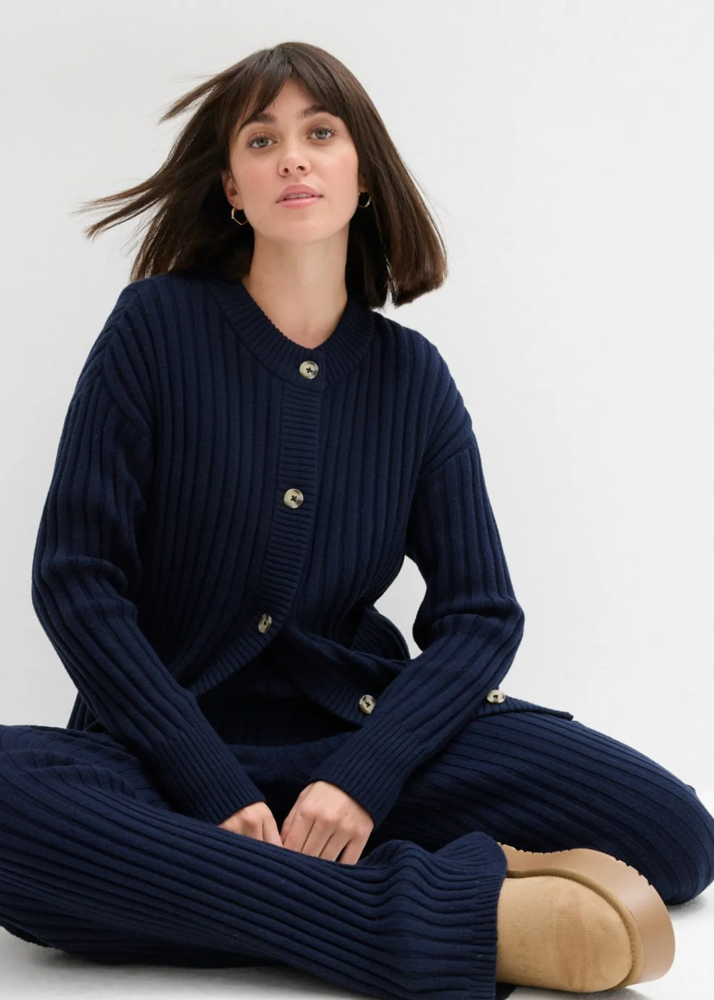 Mujer bonprix bonprix Chaqueta de punto de mezcla de viscosa suave