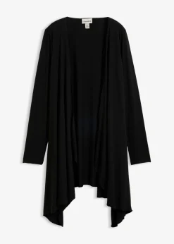 bonprix bonprix Camisetas>Chaqueta de punto de suave mezcla de viscosa Negro