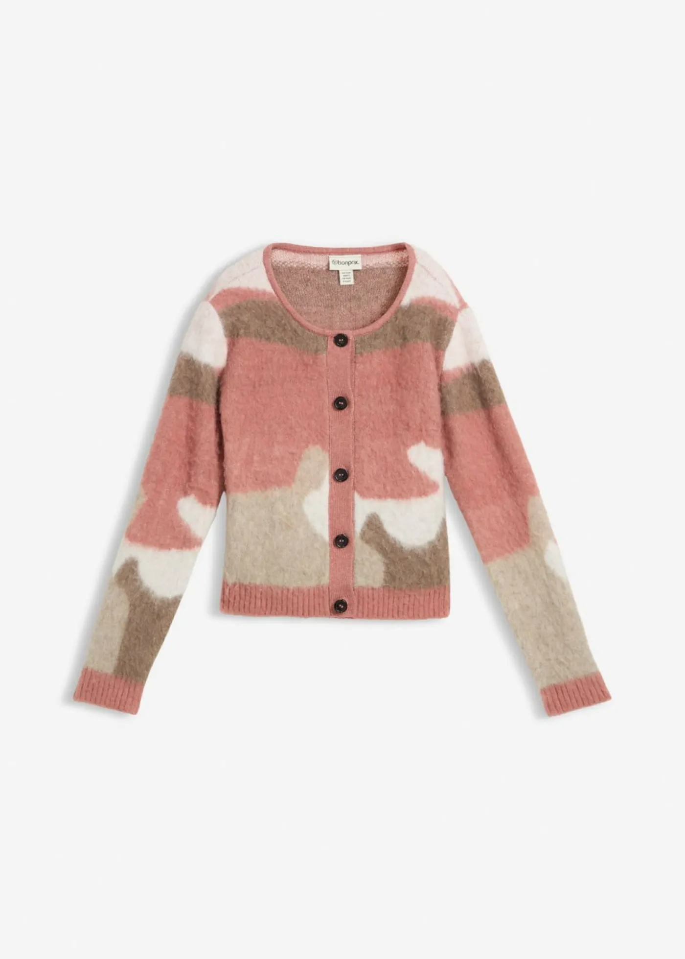 Mujer bonprix bonprix Chaqueta de punto estampada con botones