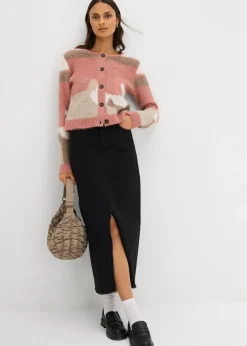 Mujer bonprix bonprix Chaqueta de punto estampada con botones