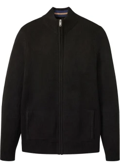 bonprix bonprix Básicos En Rebajas|Jerséis Y Cárdigans>Chaqueta de punto fino Negro