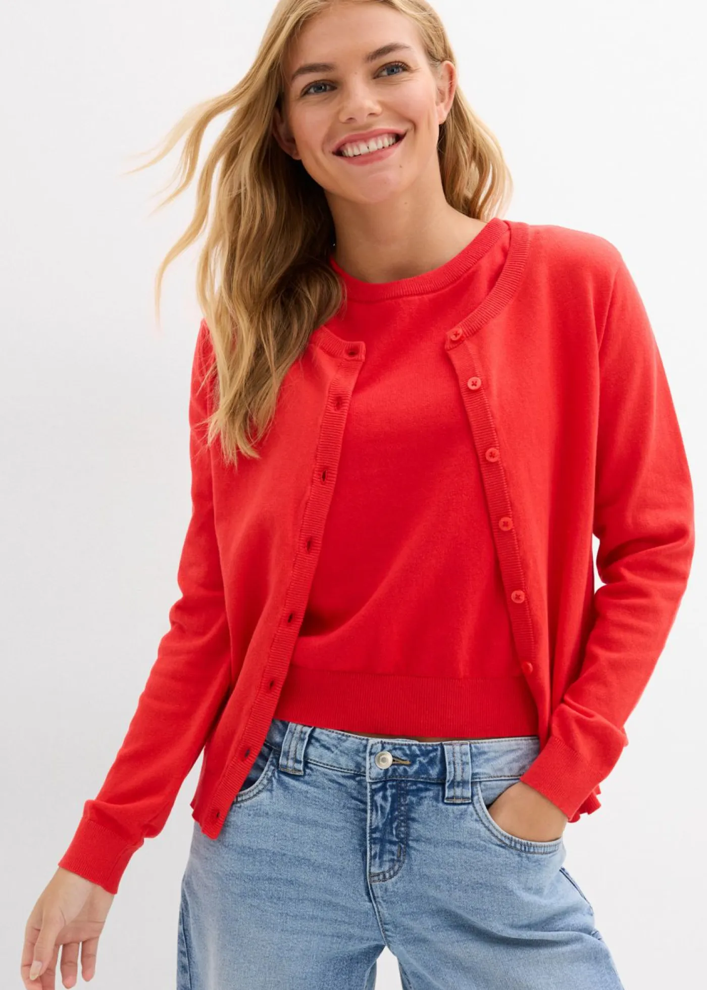 Mujer bonprix bonprix Chaqueta de punto fino