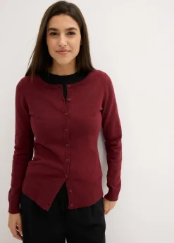 Mujer bonprix bonprix Chaqueta de punto fino con algodón reciclado