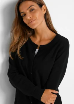 Mujer bonprix bonprix Chaqueta de punto fino con algodón reciclado