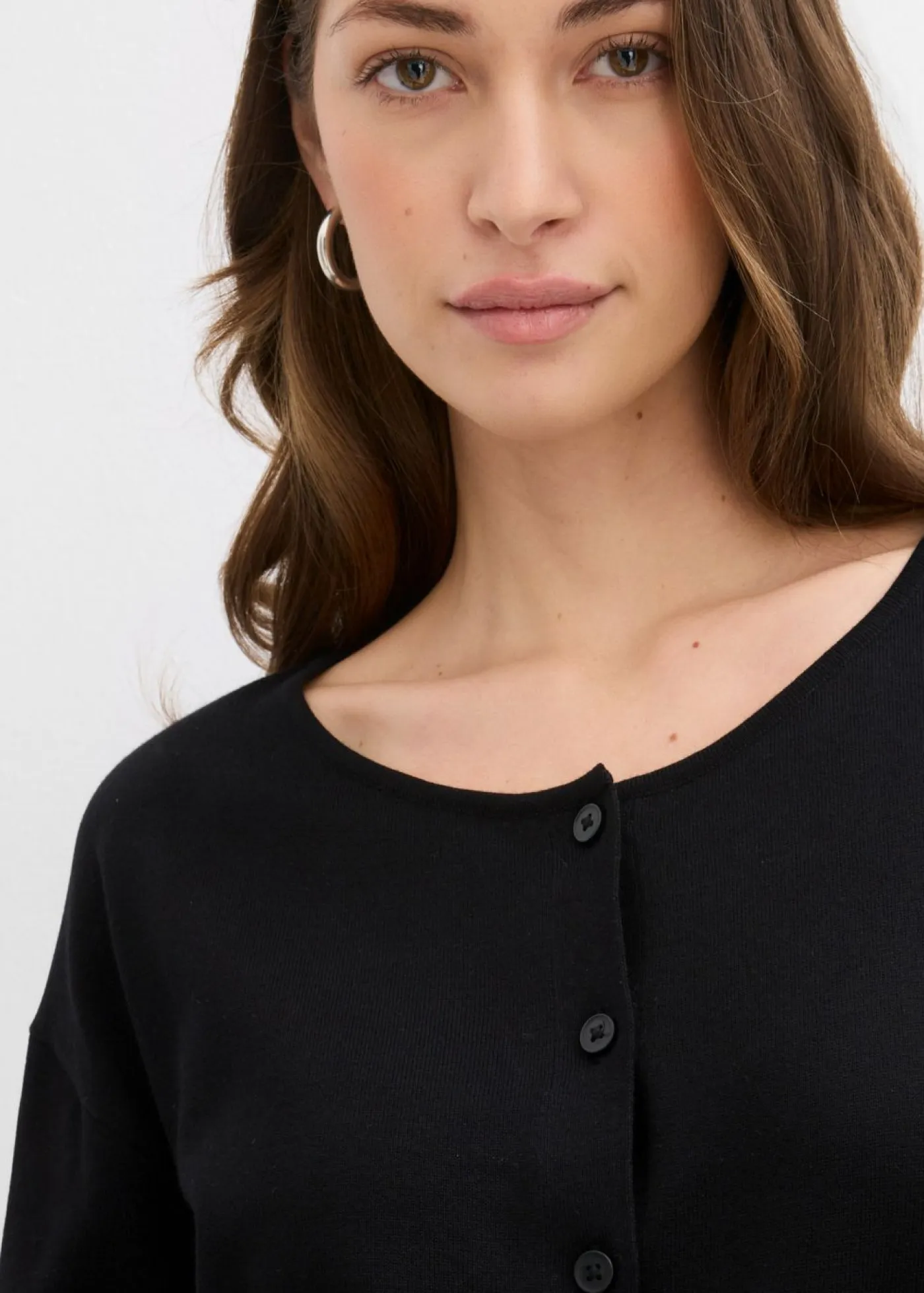 Mujer bonprix bonprix Chaqueta de punto fino con cuello redondo