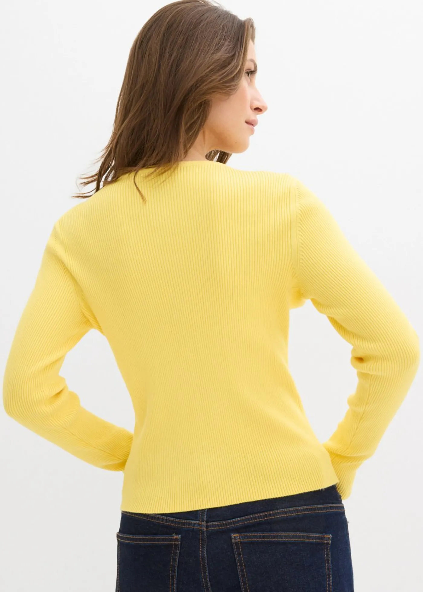 Mujer bonprix bonprix Chaqueta de punto fino de mezcla de viscosa suave