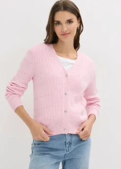 Mujer bonprix bonprix Chaqueta de punto fino de mezcla de viscosa