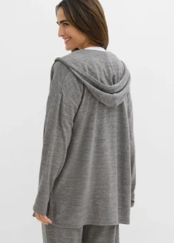 Mujer bonprix bonprix Chaqueta de punto fino de mezcla de viscosa con aspecto de punto