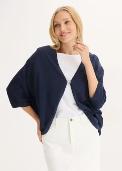 Mujer bonprix bonprix Chaqueta de punto fino de algodón puro