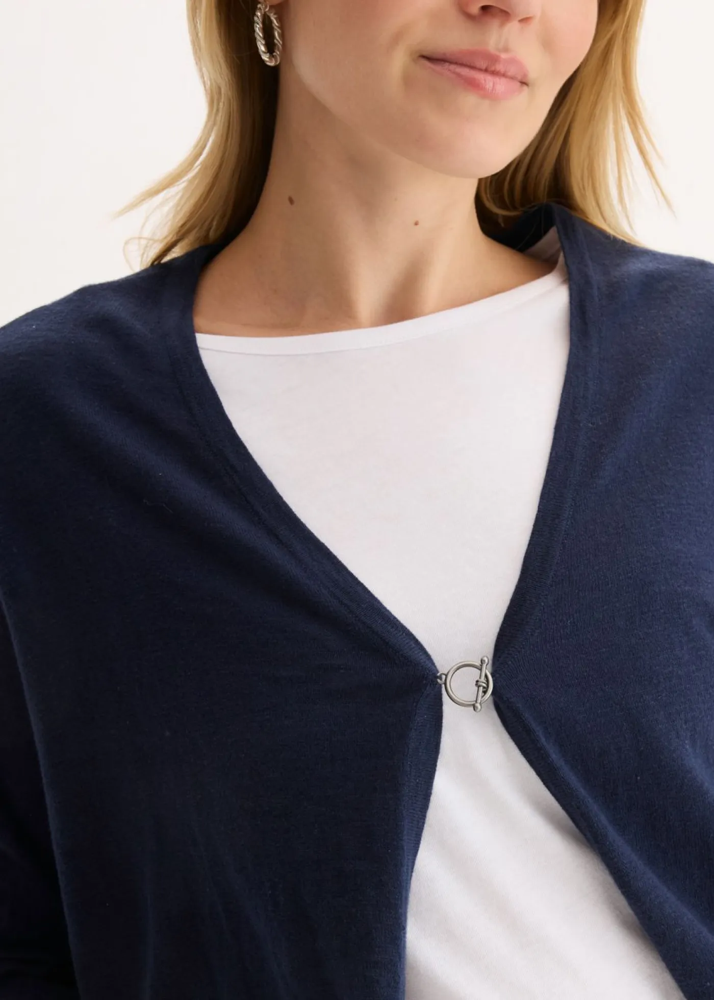 Mujer bonprix bonprix Chaqueta de punto fino de algodón puro