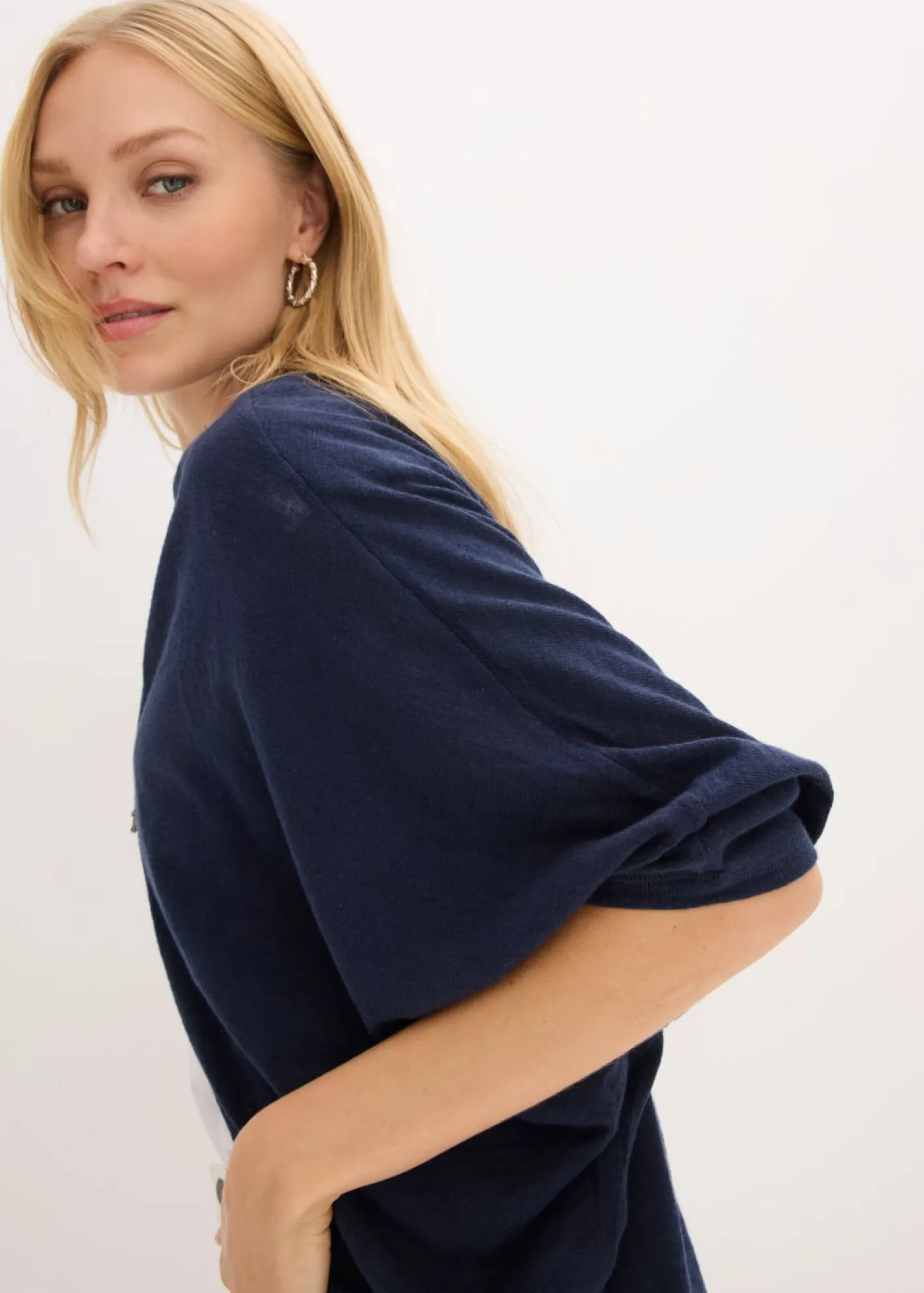 Mujer bonprix bonprix Chaqueta de punto fino de algodón puro