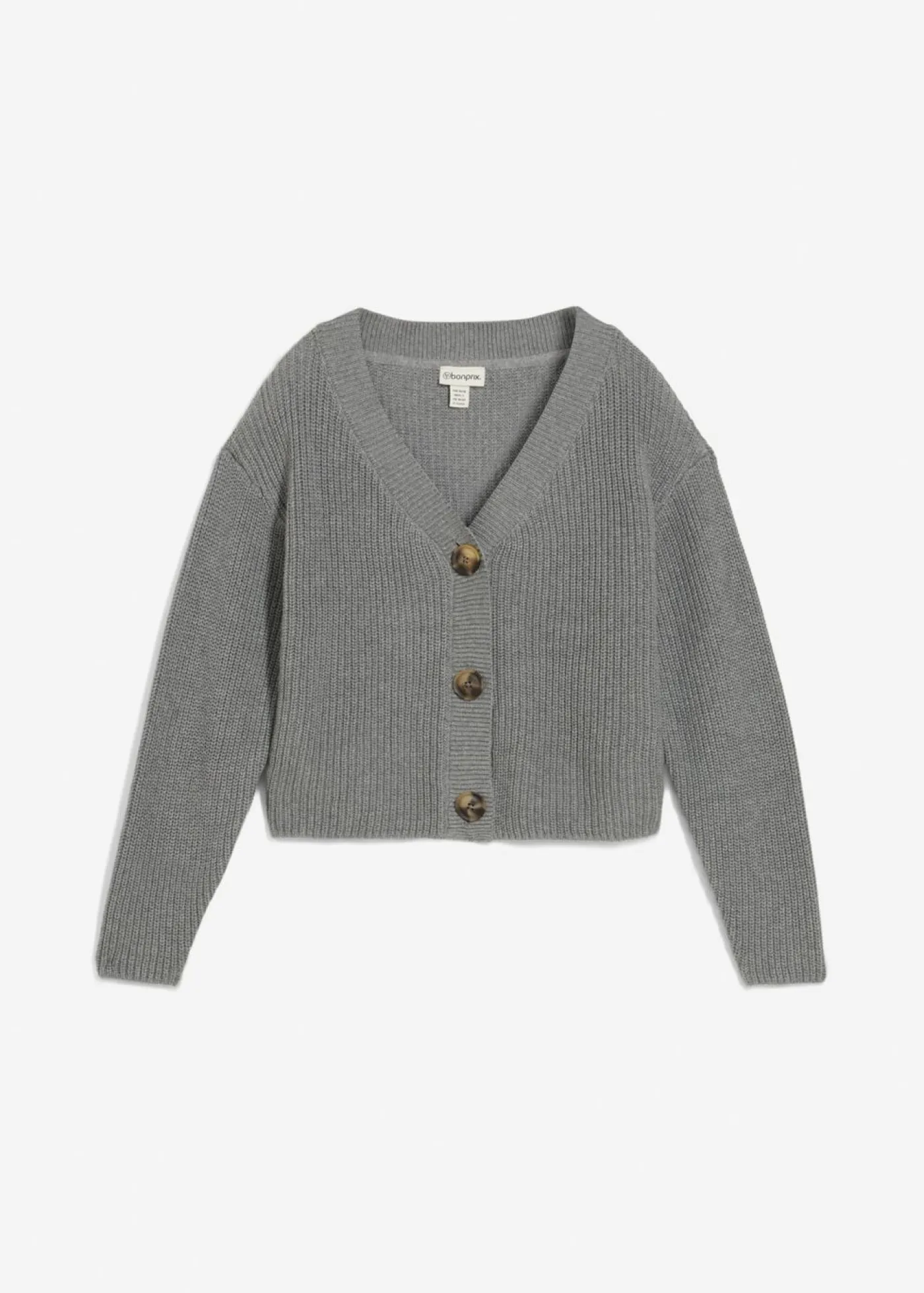 Mujer bonprix bonprix Chaqueta de punto grueso de algodón puro