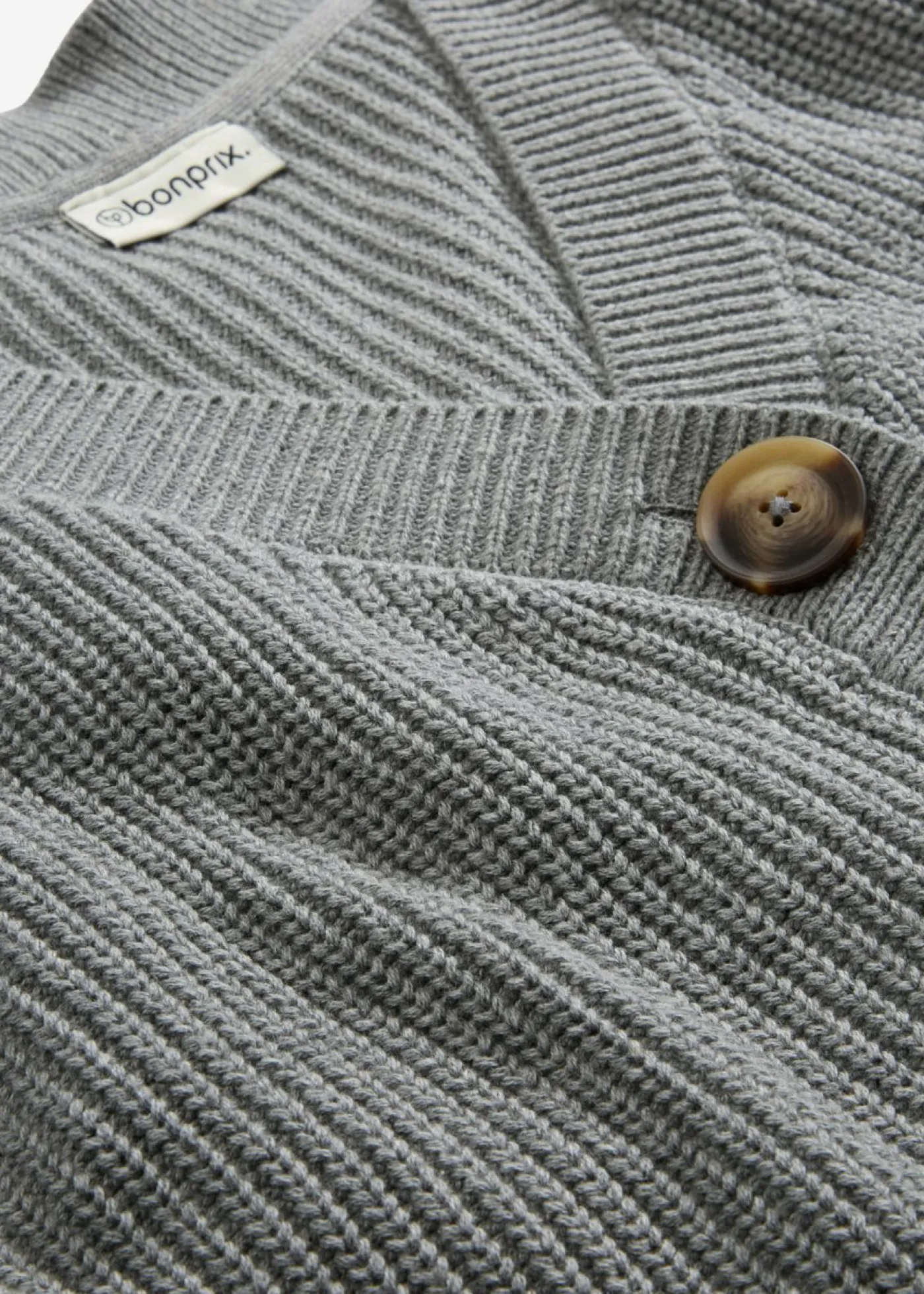 Mujer bonprix bonprix Chaqueta de punto grueso de algodón puro