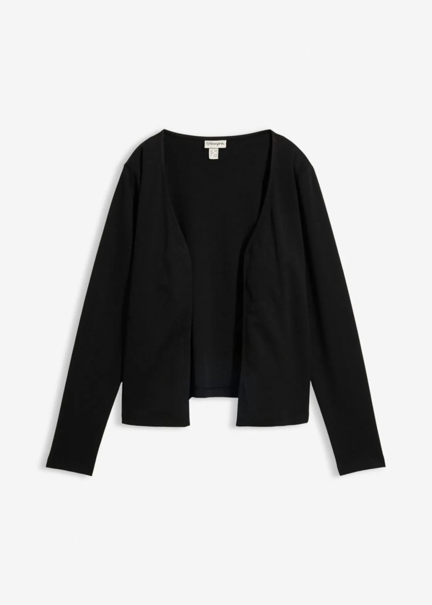bonprix bonprix Básicos|Camisetas>Chaqueta de punto grueso de algodón orgánico puro Negro