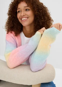 Mujer bonprix bonprix Chaqueta de punto grueso en suave mezcla de lana