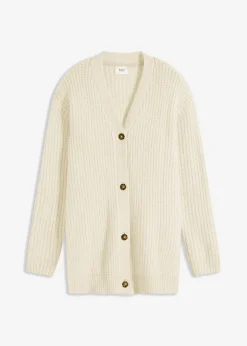 Mujer bonprix bonprix Chaqueta de punto grueso de suave mezcla de lana