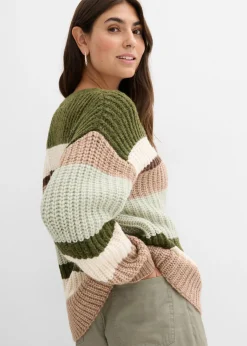 Mujer bonprix bonprix Chaqueta de punto grueso con degradado cromático