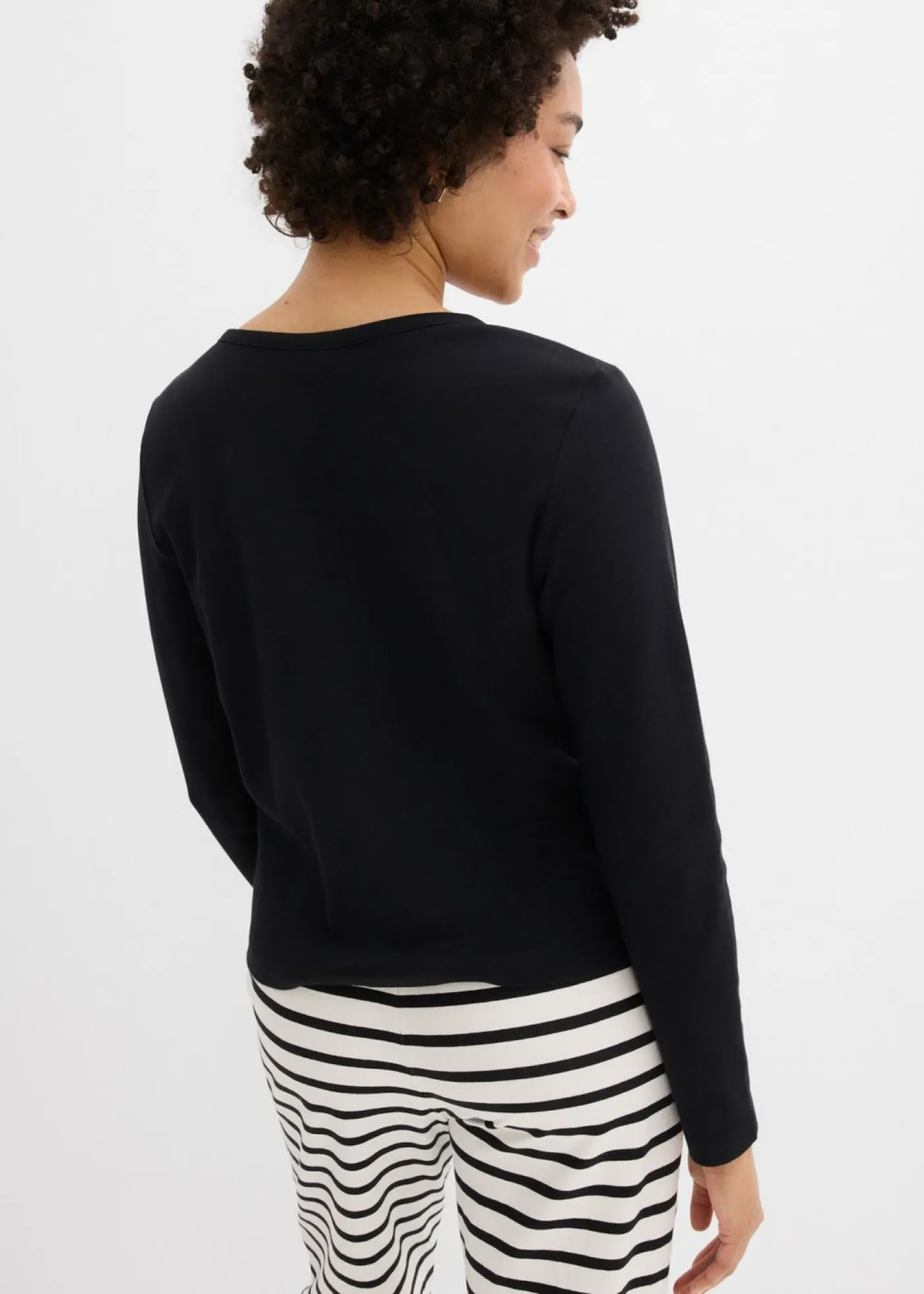 Mujer bonprix bonprix Chaqueta de punto grueso de algodón orgánico puro