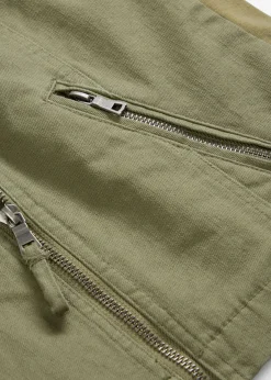 Mujer bonprix bonprix Chaqueta de sarga de algodón con insertos elásticos en los laterales