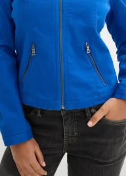 Mujer bonprix bonprix Chaqueta de sarga de algodón con insertos elásticos en los laterales