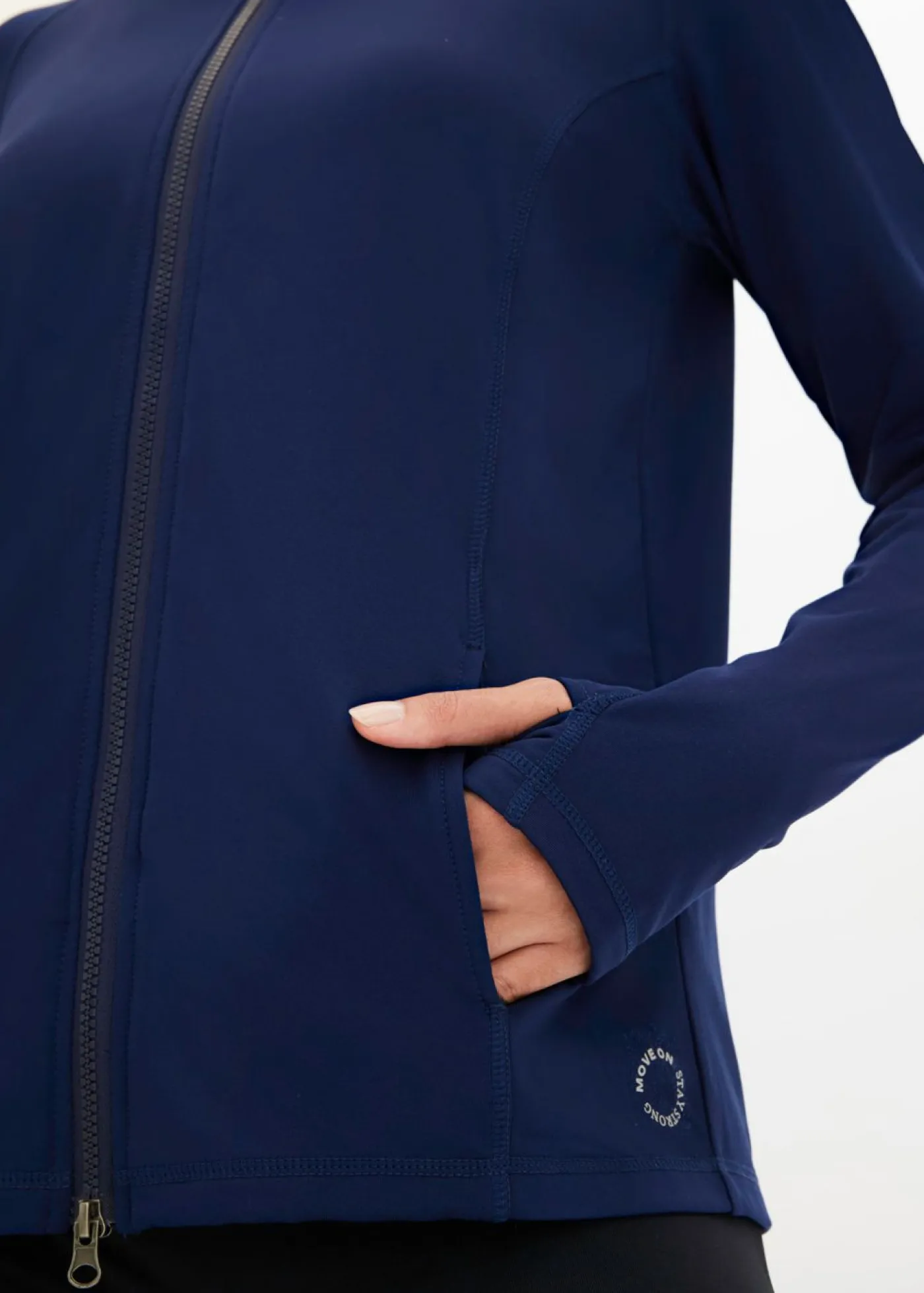 Mujer bonprix bonprix Chaqueta deportiva térmica con presilla para el pulgar y material de secado rápido