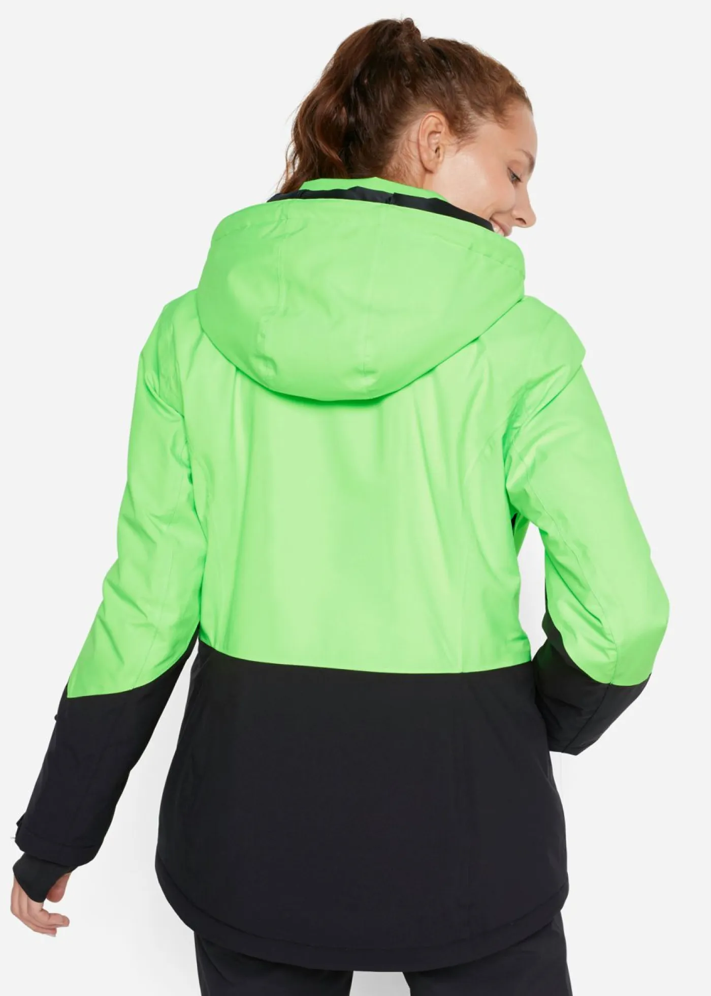bonprix bonprix Ropa Para El Aire Libre|Ropa Deportiva>Chaqueta funcional Verde neón-negro