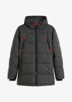 bonprix bonprix Chaquetas Y Abrigos·Chaquetas Impermeables|Chaquetas Y Abrigos·Chaquetas>Chaqueta funcional acolchada, con forro cálido, e impermeable pizarra jaspeado