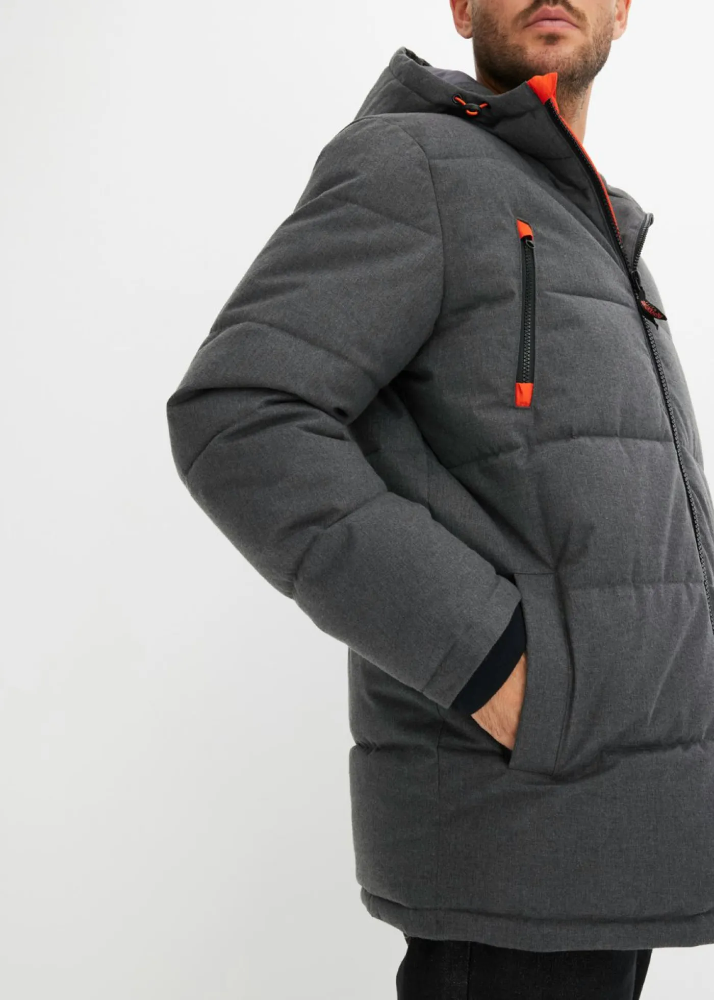 bonprix bonprix Chaquetas Y Abrigos·Chaquetas Impermeables|Chaquetas Y Abrigos·Chaquetas>Chaqueta funcional acolchada, con forro cálido, e impermeable pizarra jaspeado