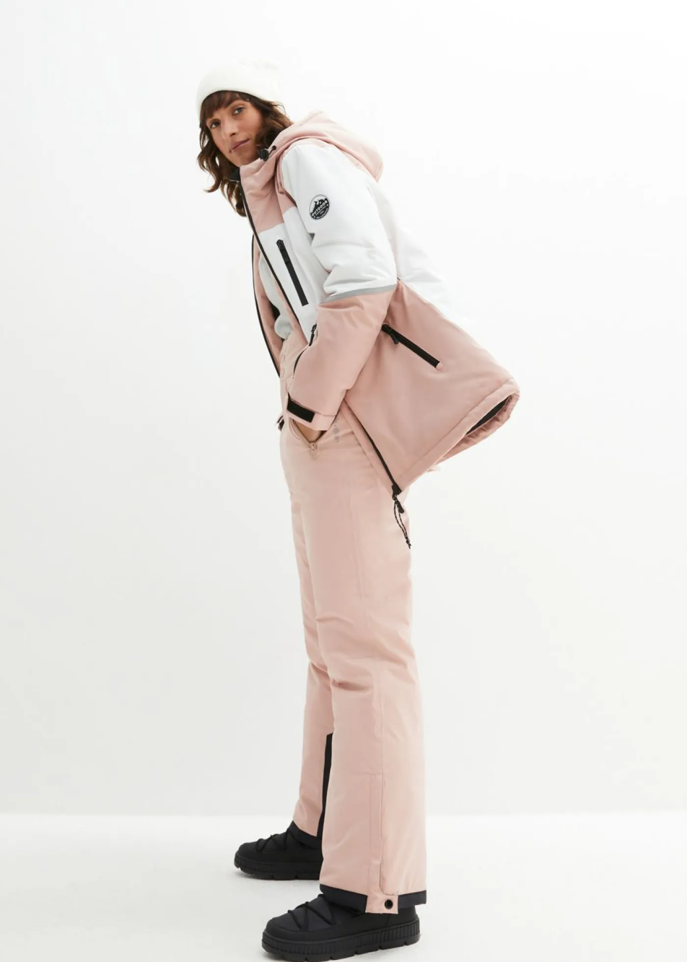 bonprix bonprix Ropa Para El Aire Libre|Ropa Deportiva>Chaqueta funcional de esquí de material impermeable Rosa vintage