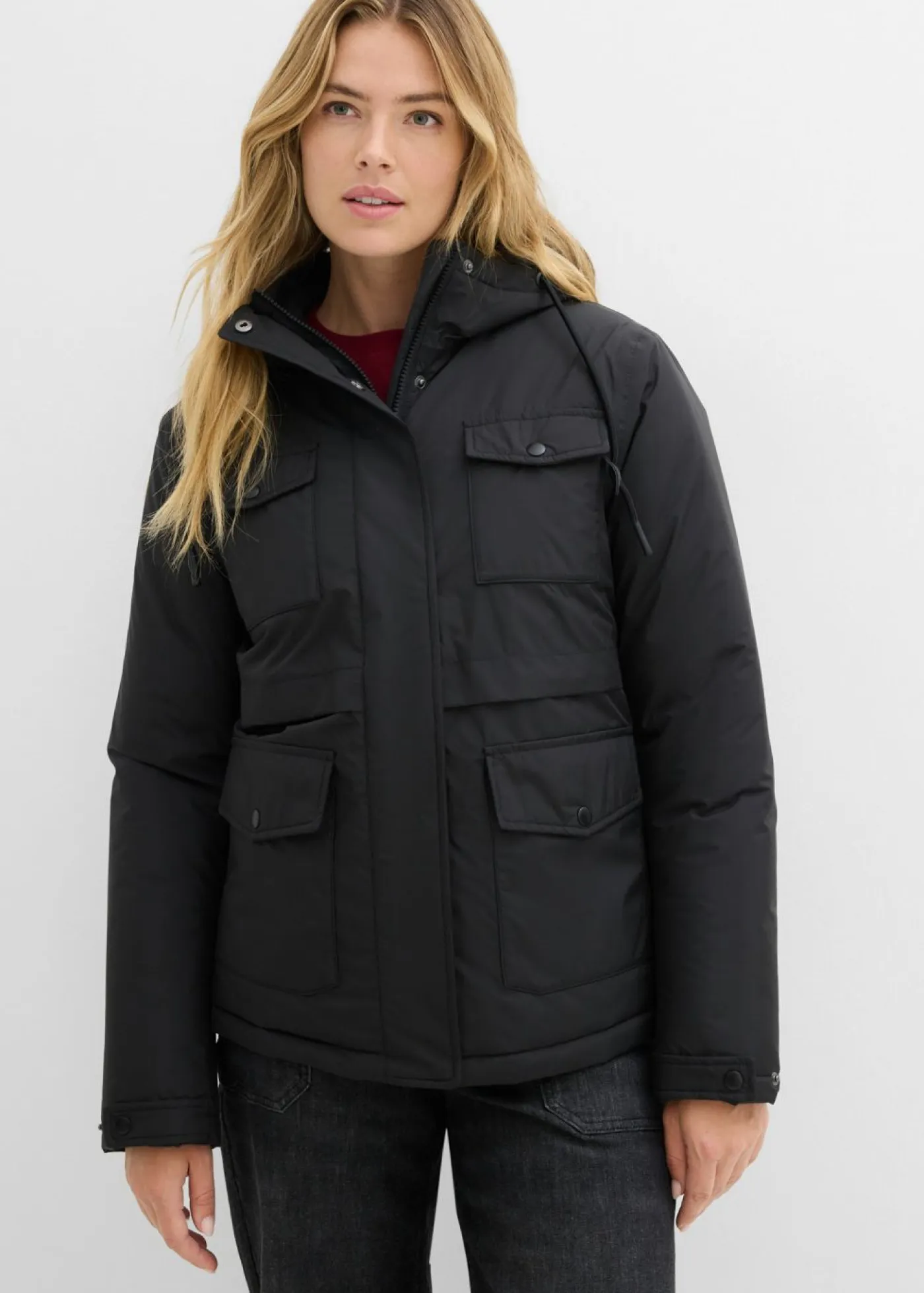 bonprix bonprix Chaquetas Y Abrigos>Chaqueta funcional impermeable Negro