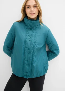 Mujer bonprix bonprix Chaqueta funcional impermeable con aspecto 2 en 1