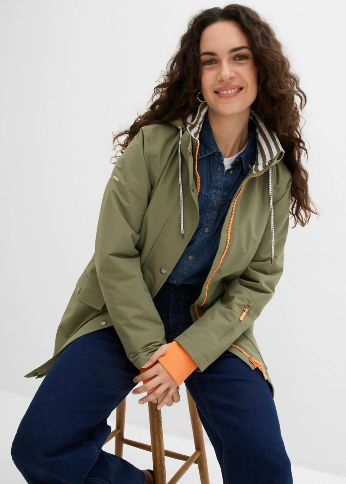 Mujer bonprix bonprix Chaqueta funcional impermeable de entretiempo