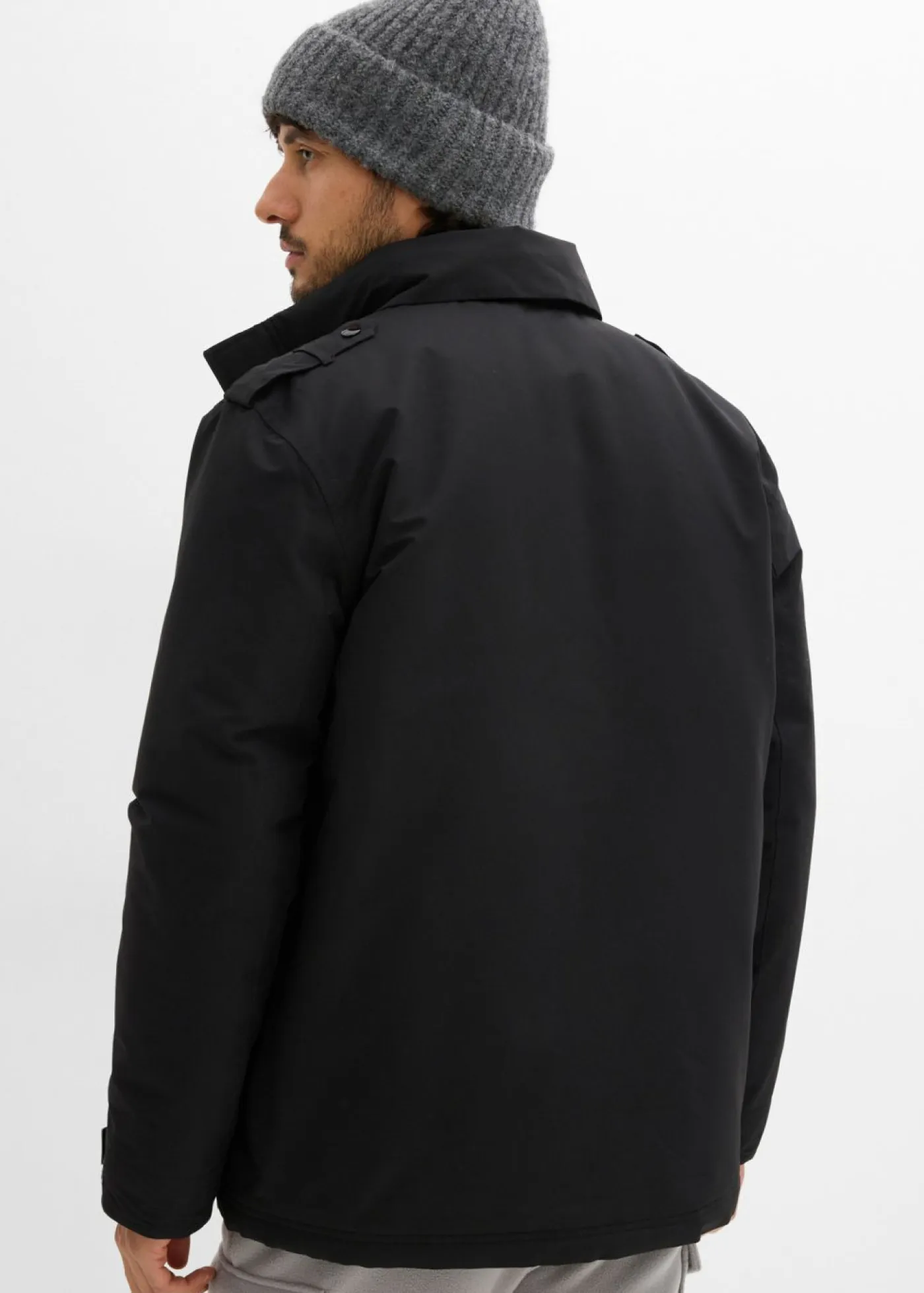 Hombre bonprix bonprix Chaqueta funcional impermeable con capucha enrollable
