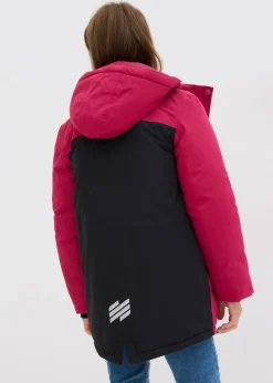 Niños bonprix bonprix Chaqueta funcional impermeable con capucha desmontable y detalles reflectantes